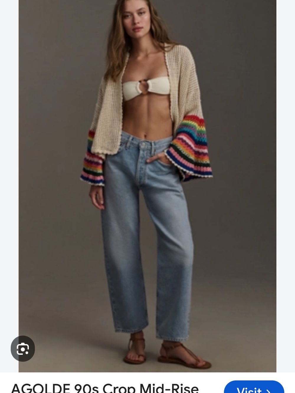 AGOLDE 90’s crop jeans size 29